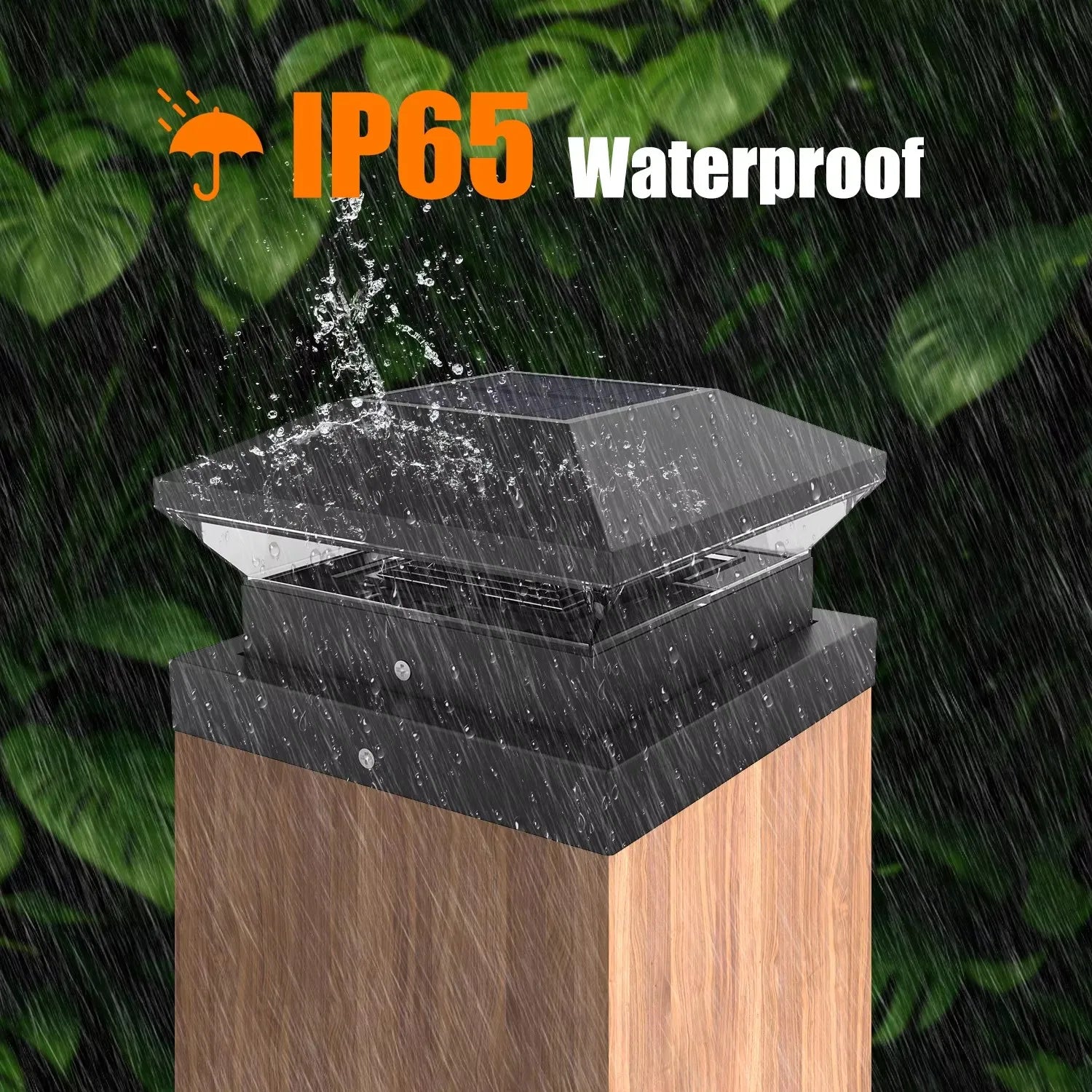 GlowPost | Solar LED Pfostenleuchte | Warmweiß & Kaltweiß Einstellbar | IP65 Wasserdicht für Garten & Terrasse