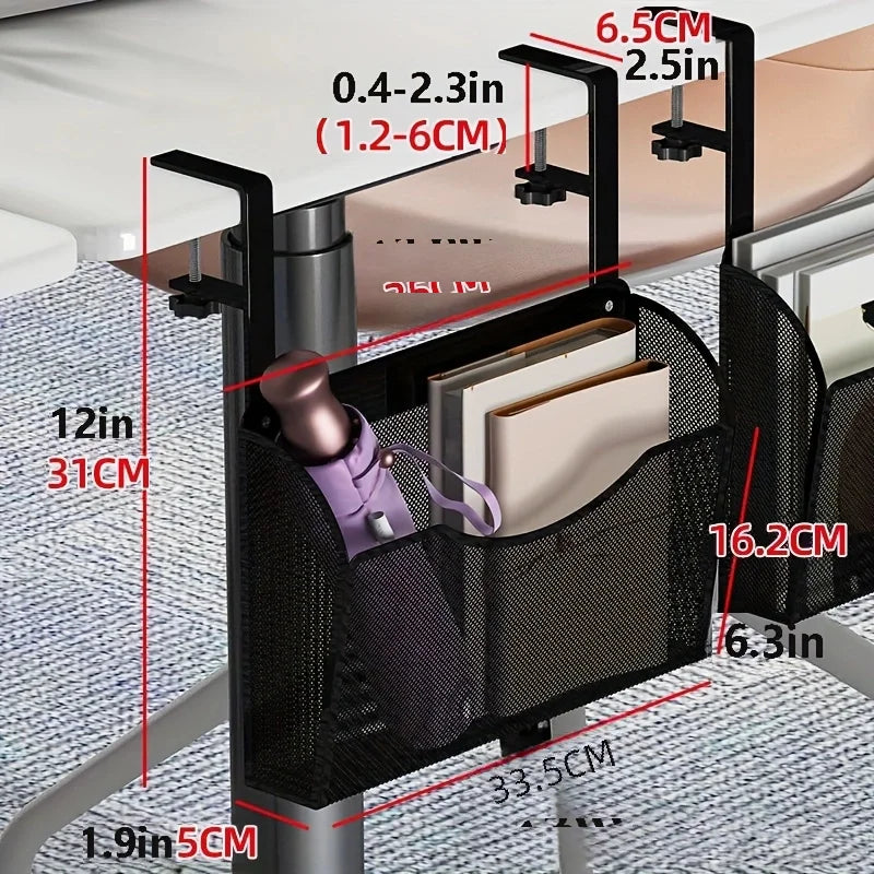 Deskloft ClipDrawer | Klemmbare Schreibtisch-Schublade | Kein Bohren | Metall Schwarz/Weiß