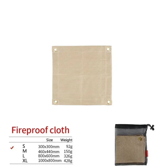 Ignisafe Feuerschutzmatte | Hitzebeständig & Faltbar | Für Grill & Feuerstelle