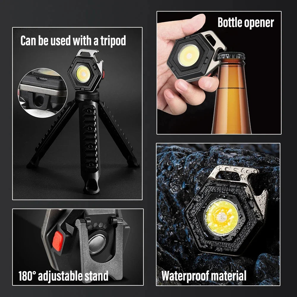 MiniGlow | LED Taschenlampe | Kompakt & Magnetisch | Wasserdicht & Vielseitig