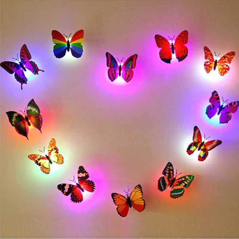 Glowfairy LED Schmetterlinge | 12er Set | Leuchtend & 3D | Für Wand & Kinderzimmer