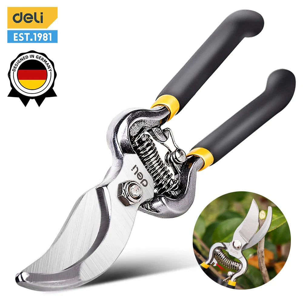 PRUNEXA Gartenschere | Präzisionsschnitt | Ergonomischer Griff | Carbonstahl Klinge
