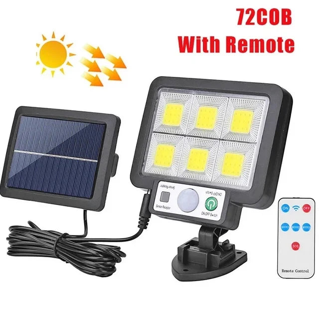 SolarBeam 1000 | 3-in-1 Solarlicht | Bewegungs- & Dämmerungsautomatik | 1000 Lumen