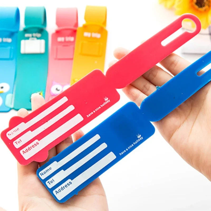 Taggidoo Kofferanhänger | Niedliches Tierdesign | Flexibles Silikon | Für Reisen und Gepäck
