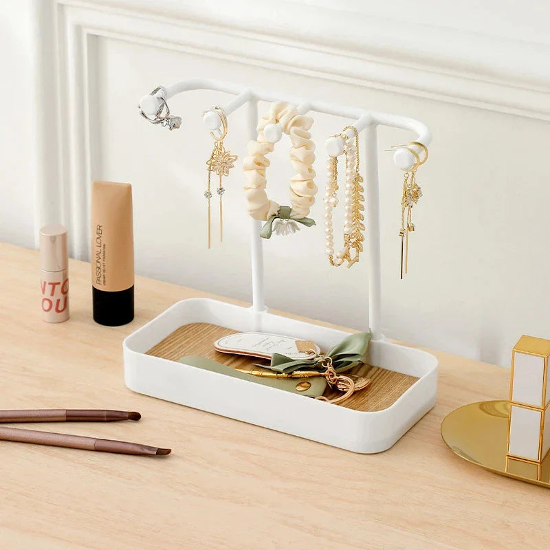 JewelNest | Schmuckhalter | Praktische Aufbewahrung & Elegantes Design | Holz und Kunststoff