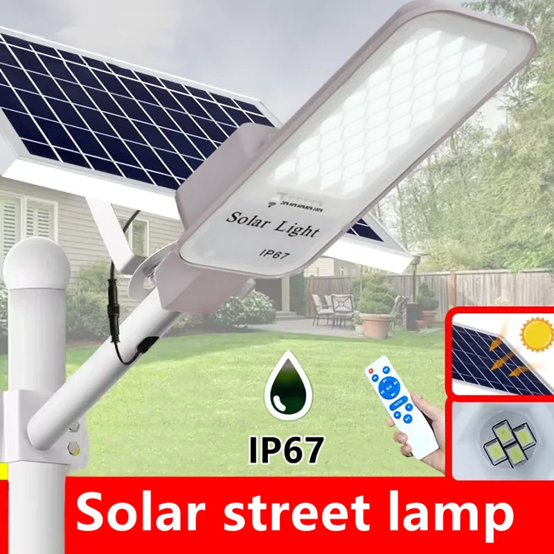 SunLite 250W LED-Solarleuchte | Bewegungssensor | 3 Lichtmodi | Wetterfest | Kabellos