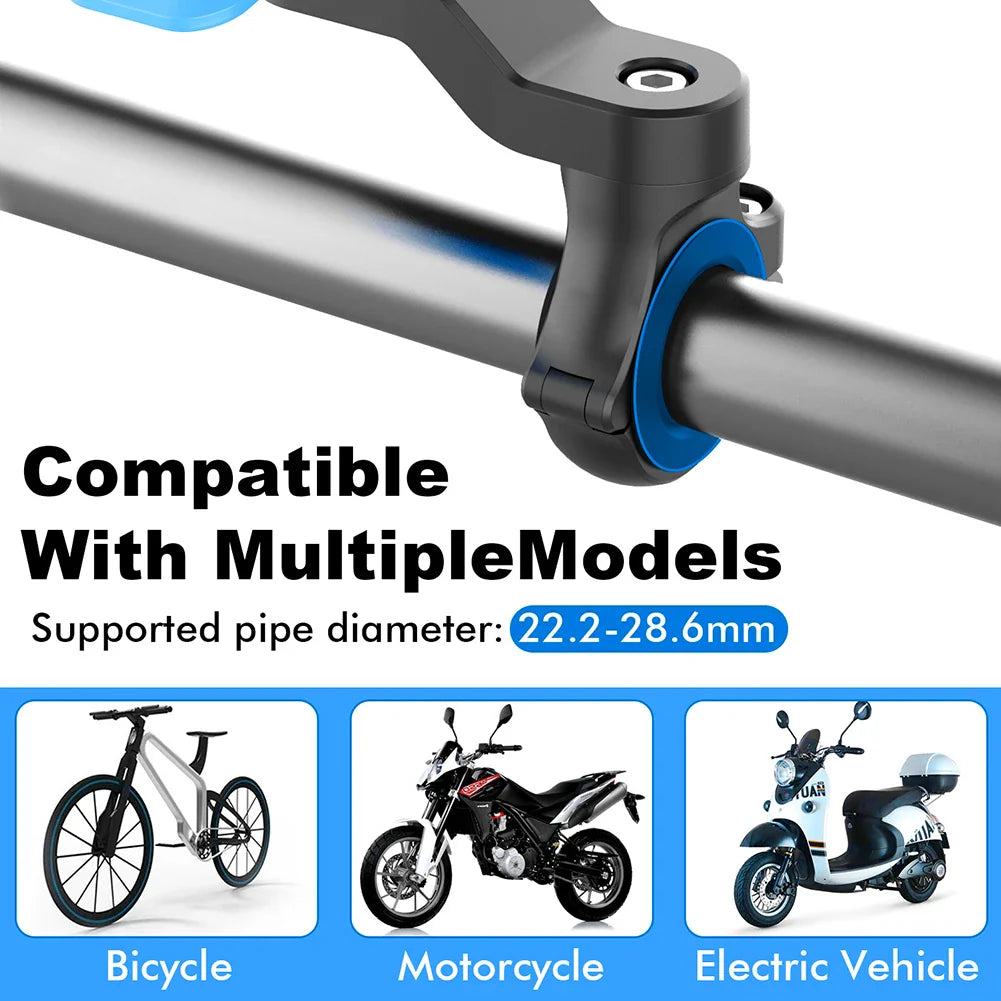 Velogrip Mount360 | Fahrrad-Handyhalterung | Stoßfest & 360° Drehbar | Für Smartphones 4,7–7,2 Zoll