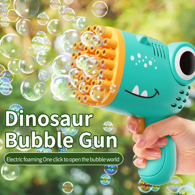 BubbleRex | Dinosaurier Seifenblasenmaschine | Automatisch | 40 Düsen Power