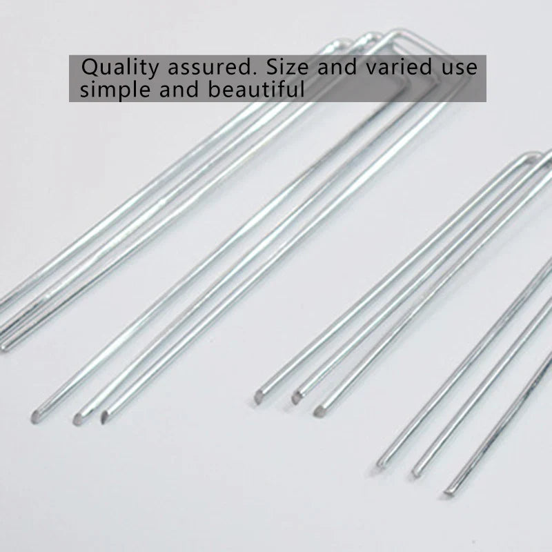 GardenaFix SteelAnchor | Bodenanker Set | Verzinkter Stahl | 40 Haken & 40 Scheiben