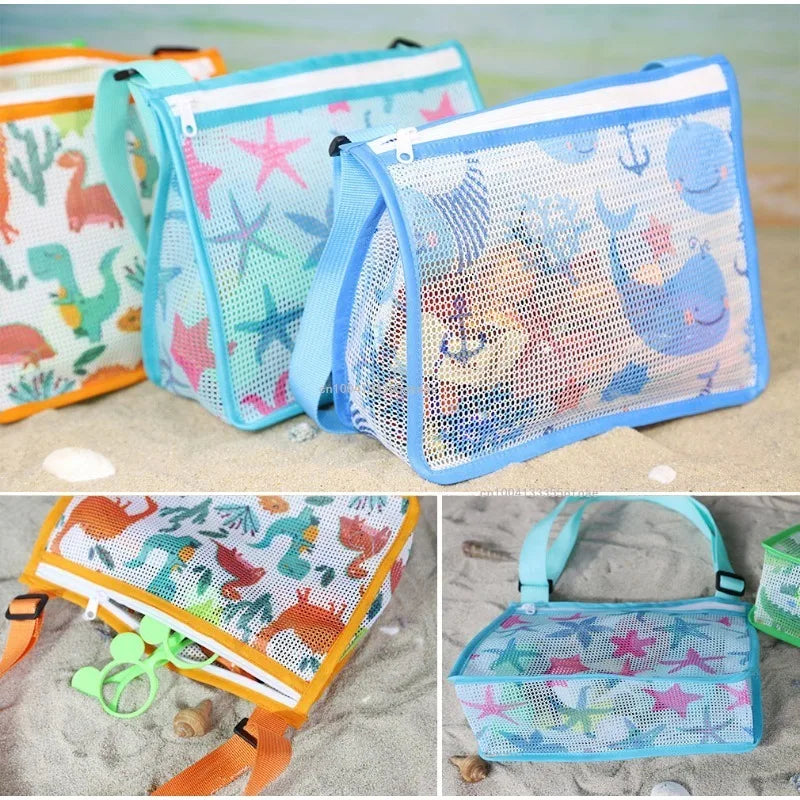 BeachBuddy | Kids Mesh-Strandtasche | Leicht, Faltbar & Schnelltrocknend | Bunt & Praktisch