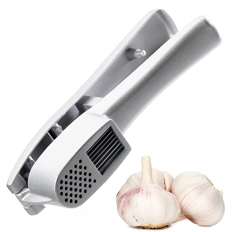 GarlicMaster DuoPress | 2-in-1 Knoblauchschneider & -presse | Integrierte Reinigungsbürste | Robustes Aluminium