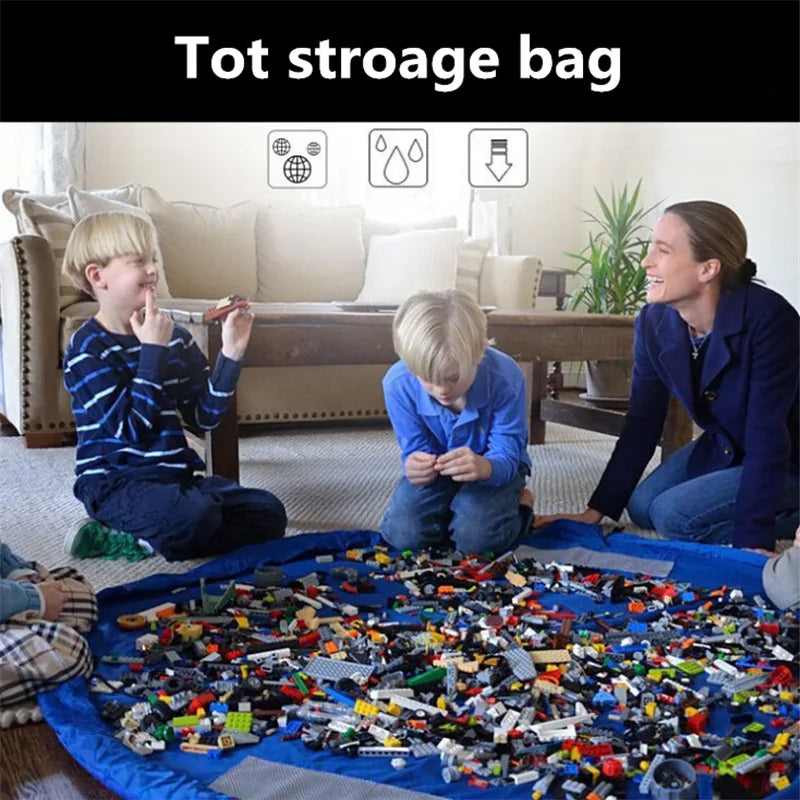 PlayMate Spielzeug-Aufbewahrungsmatte | 2-in-1 Design | Extra Groß & Strapazierfähig