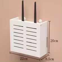 TechEase | Wandregal für Elektronik | Platzsparend & Belüftet | Modernes Design