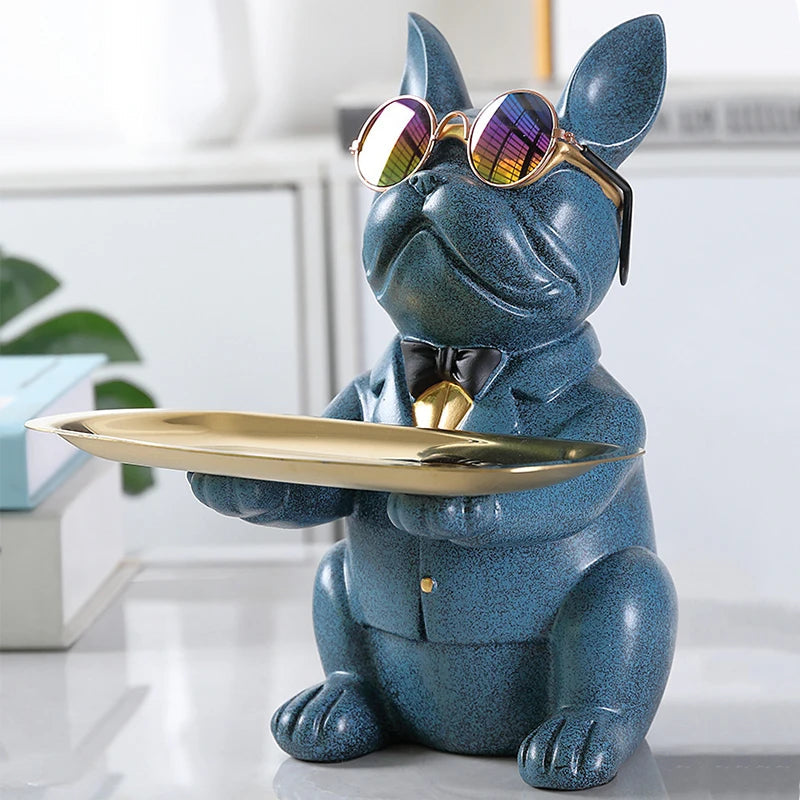 Bulldecor | Schlüsselhalter in Bulldoggenform | Robust, dekorativ & vielseitig | Für Flur, Büro, Schlafzimmer & Eingangsbereich