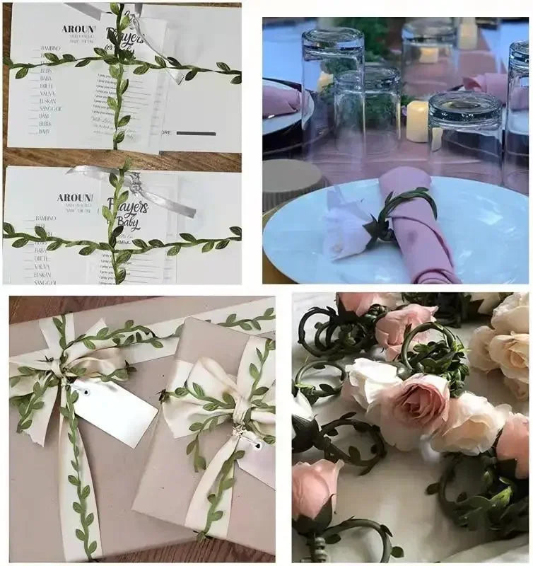 Verdalisa Blattband | 10m Deko-Girlande | Naturgetreu & Vielseitig | Für DIY & Hochzeit