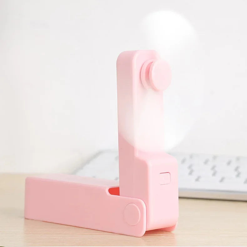 BreezeFold | Mini-Faltventilator | Ultraleicht & Leise | USB-Akku & Kompaktes Design