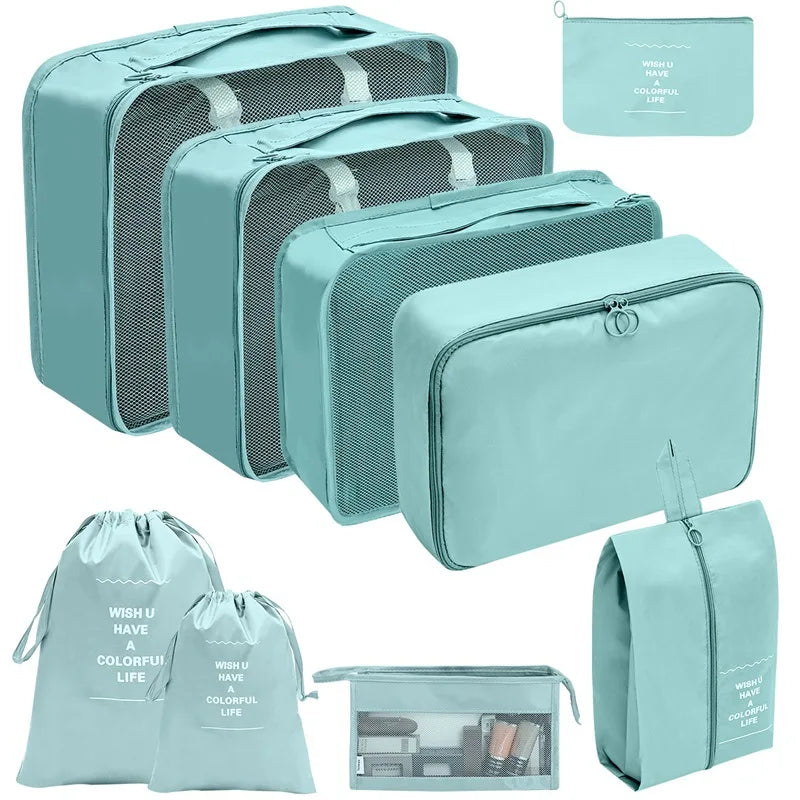 TravelPro Organizer Set | Platzsparend & Umweltfreundlich | 7-10 Teile für Perfekte Ordnung