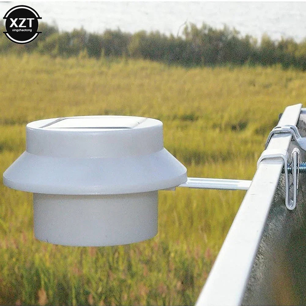 LumiGuard Solarleuchte | Dual-Power Zaun- & Dachrinnenlicht | Mit Dämmerungssensor | Wetterfest & Kabellos