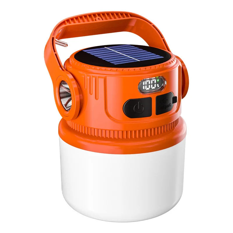LumaGlow Solar Camping Light | 6 Light Modes | Portable & Rechargeable
