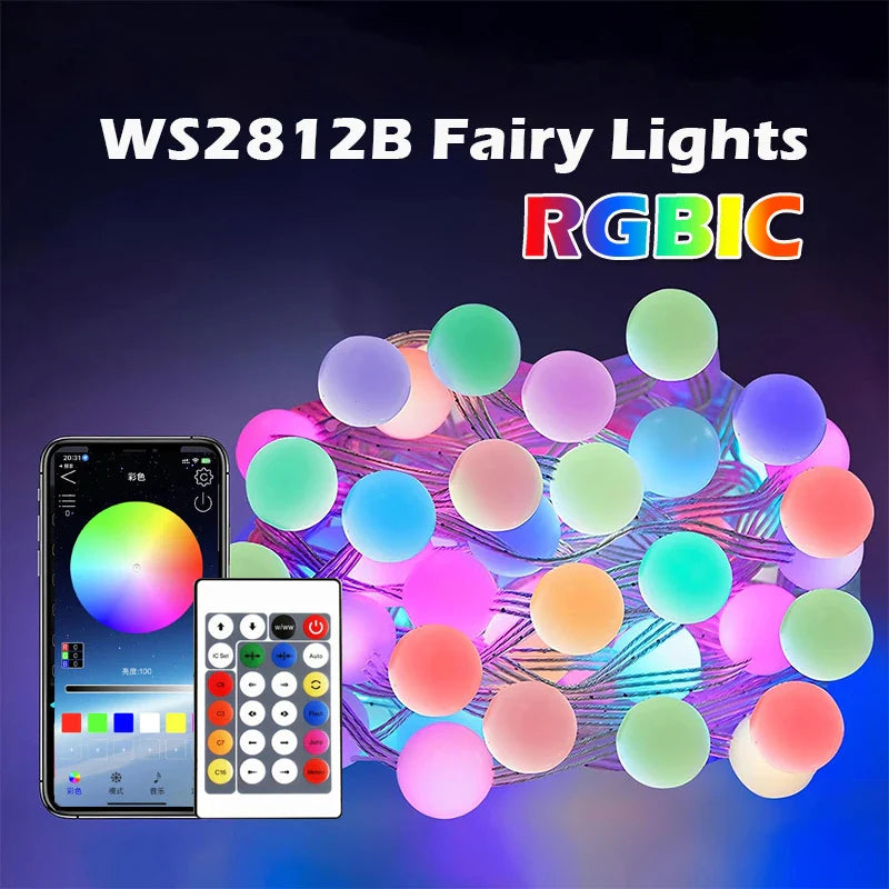 LumoGlow Smart LED Lichterkette | RGB Farbwechsel | App-gesteuert & Musik-Sync
