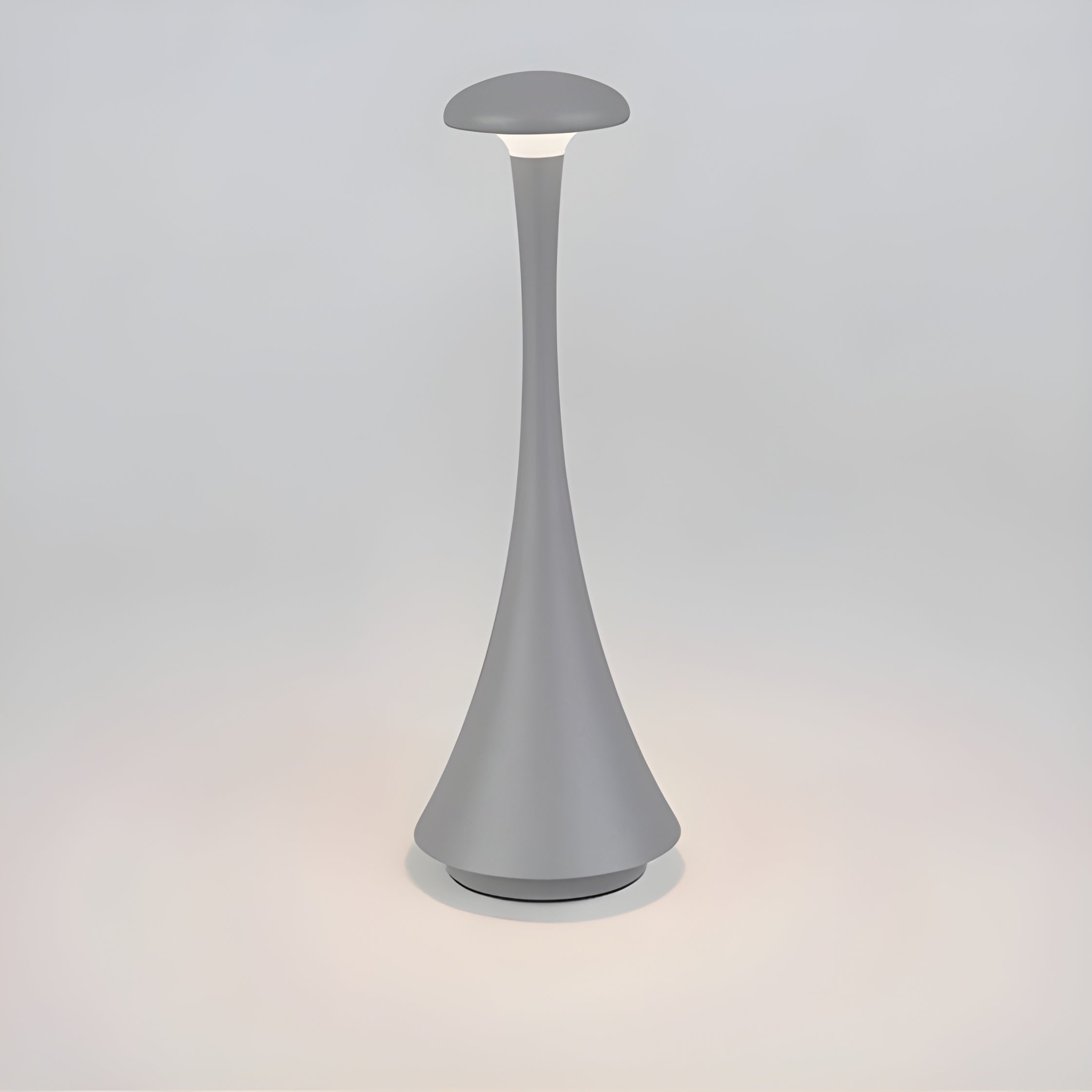 Luminex LED Tischlampe | Kabellos & Wiederaufladbar | 3 Dimm-Stufen | Marmoroptik | Aluminiumgehäuse