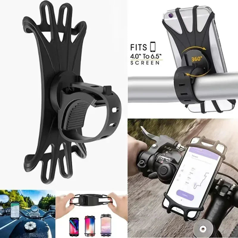 Movento BikeMount | 360° Handyhalterung | Silikon | Für Fahrrad & Motorrad