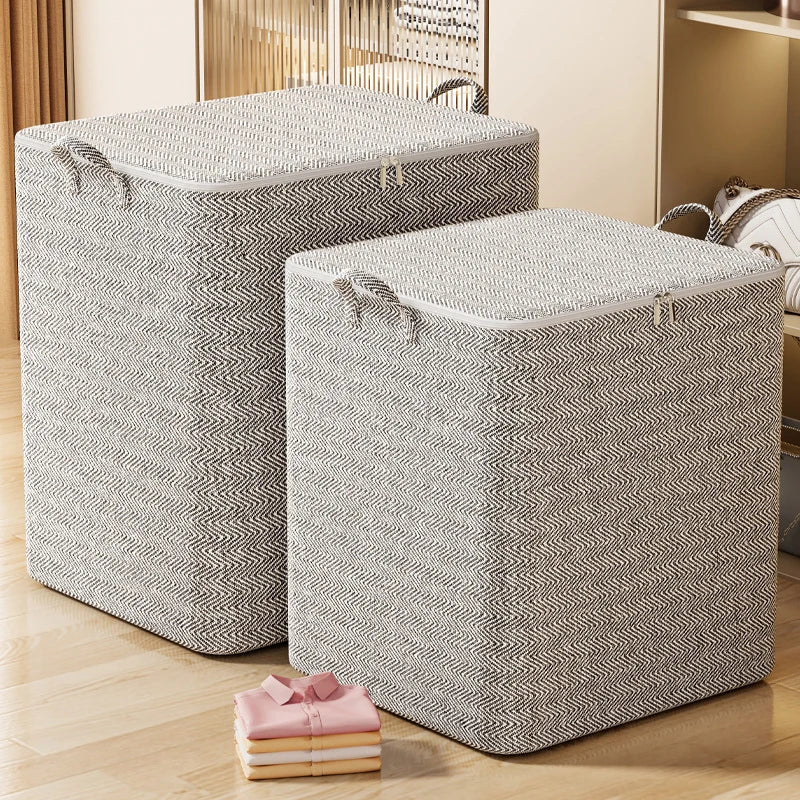 Storiva Faltbox Organizer | Sichtfenster & Reißverschluss | Staubdicht & Faltbar | Für Kleidung & Textilien