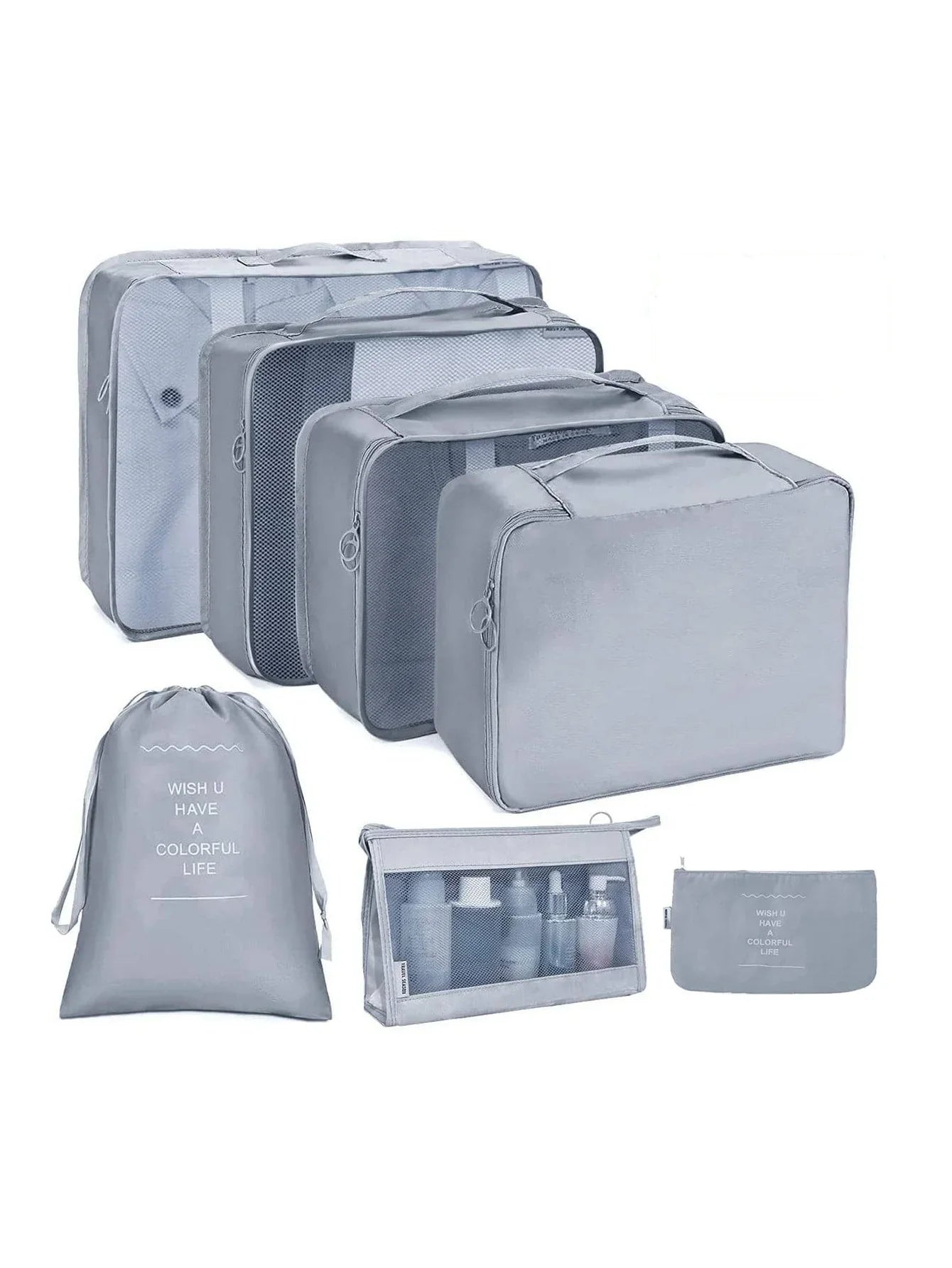 TravelPro Organizer Set | Platzsparend & Umweltfreundlich | 7-10 Teile für Perfekte Ordnung