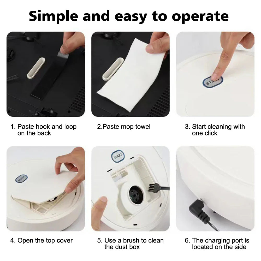 ProClean Sweep | Saugroboter 3-in-1 | 4000Pa Saugkraft | Leise & Intelligente Navigation