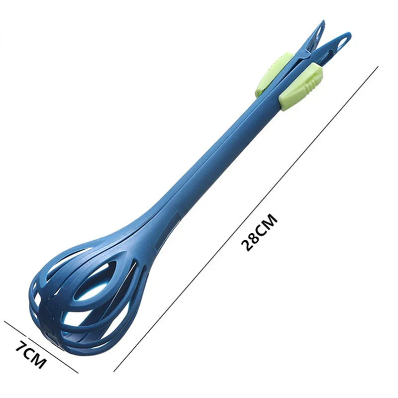 TriWhisk Pro | 3-in-1 Küchenhelfer | Schneebesen, Rührer & Zange | Ergonomischer Anti-Rutsch-Griff | Farbenfrohes Design
