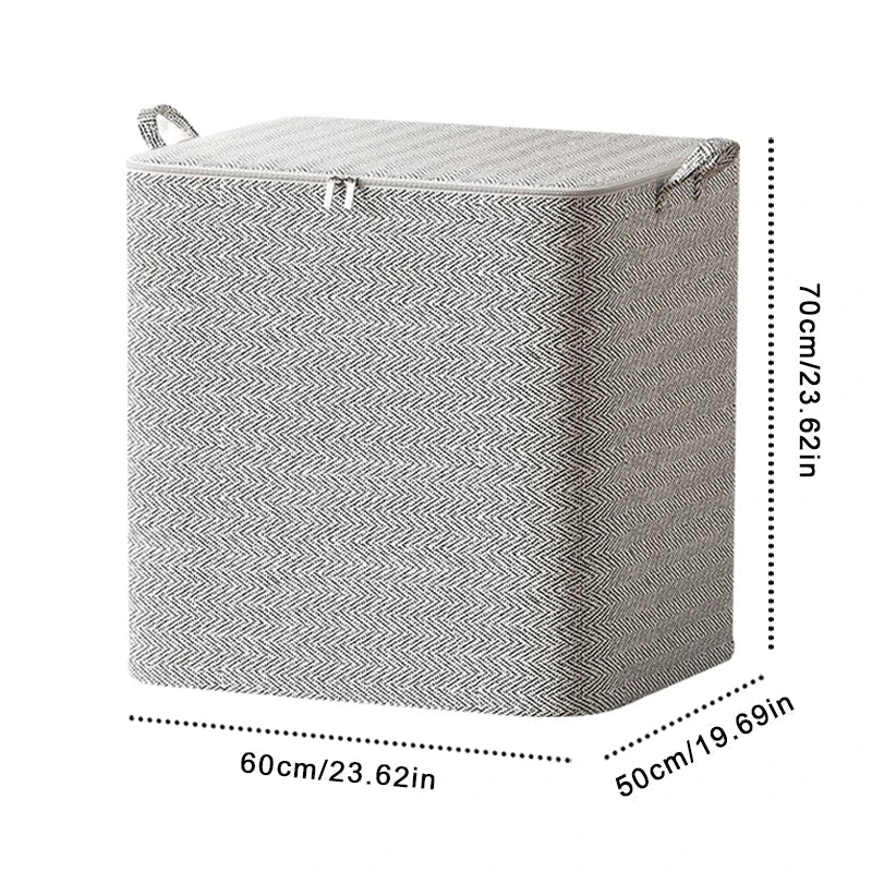 Storiva Faltbox Organizer | Sichtfenster & Reißverschluss | Staubdicht & Faltbar | Für Kleidung & Textilien