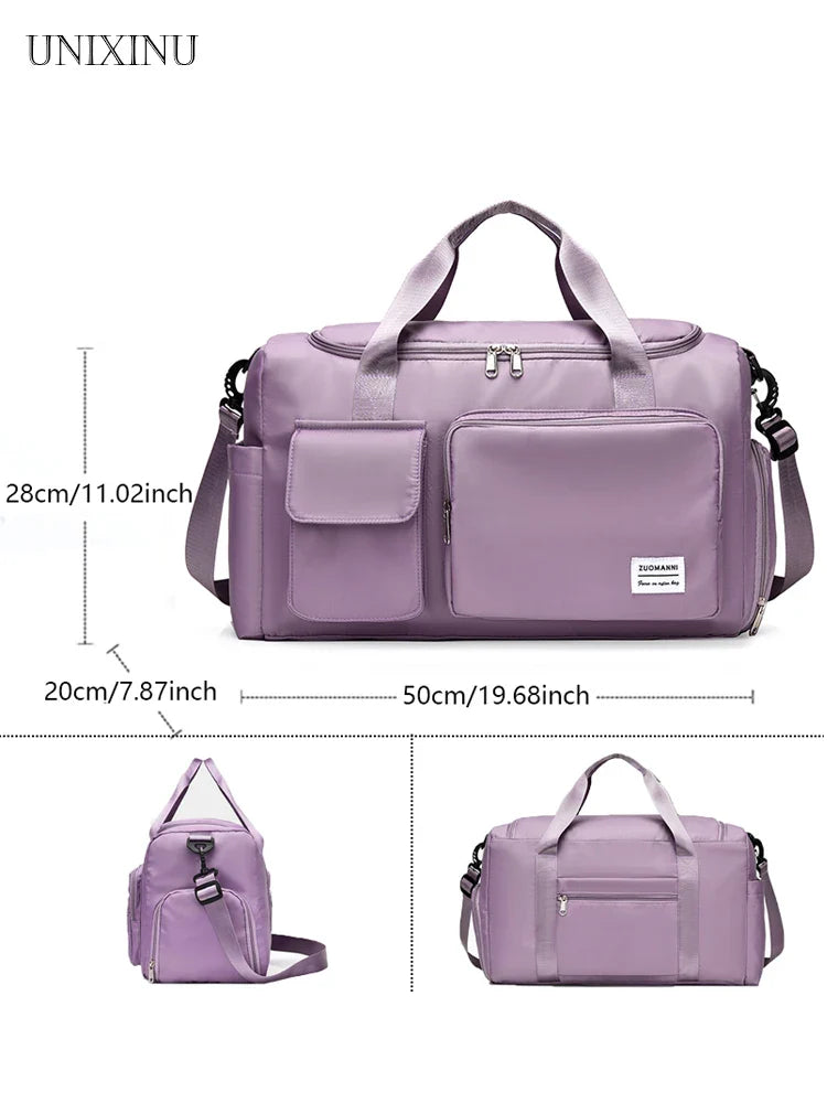 Veyora WeekAir | All-in-One Reisetasche | Trolley-Schlaufe & Schuhfach | 35L