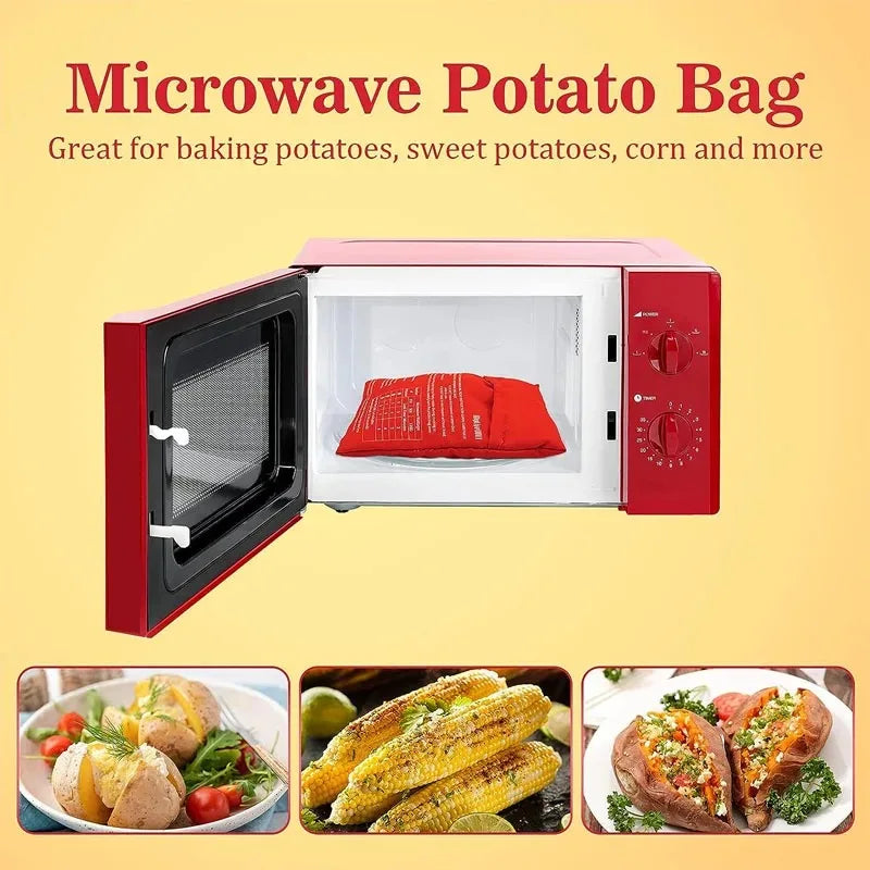 TastyQuick Microwave Potato Bag | Perfekte Ofenkartoffeln | Schnell & Wiederverwendbar | Hitzebeständig
