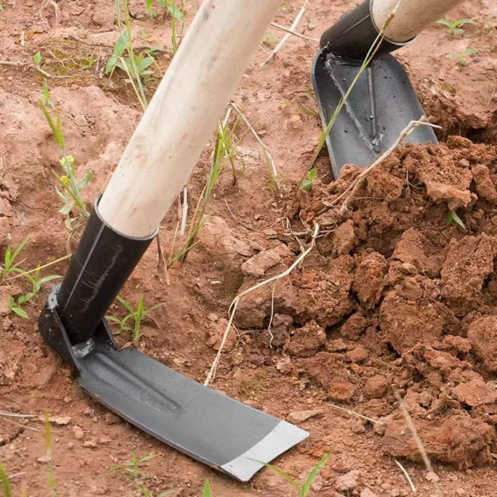 Terracura Gartenhacke | Kompakt & Robust | Aus Manganstahl | Für Unkraut & Erdarbeiten