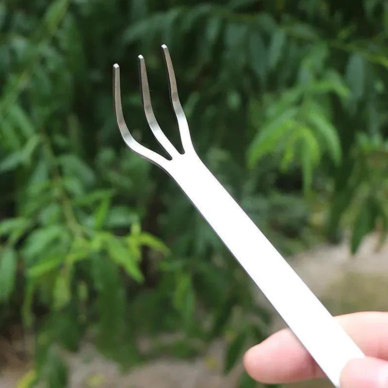 Florio Bonsai Root Rake | Präzise Gartenpflege | Rostfreier Edelstahl | Leicht und Handlich