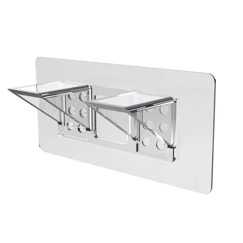 OrdiFlex Halter | Transparent & Werkzeugfrei | Ordnung für Schrank & Regal | Ohne Bohren