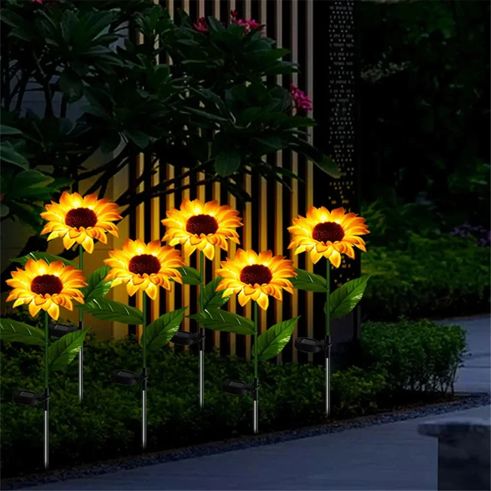 GardenGlow - Sonnenblumen-Solarleuchten für den Außenbereich [Letzter Tag Rabatt]