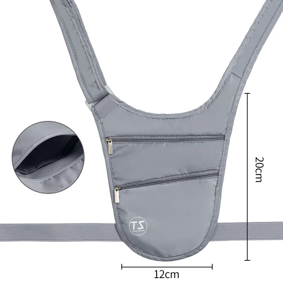 SecureFit Anti-Theft Sport Bauchtasche | Wasserfest & Leicht | Verstellbarer Gurt