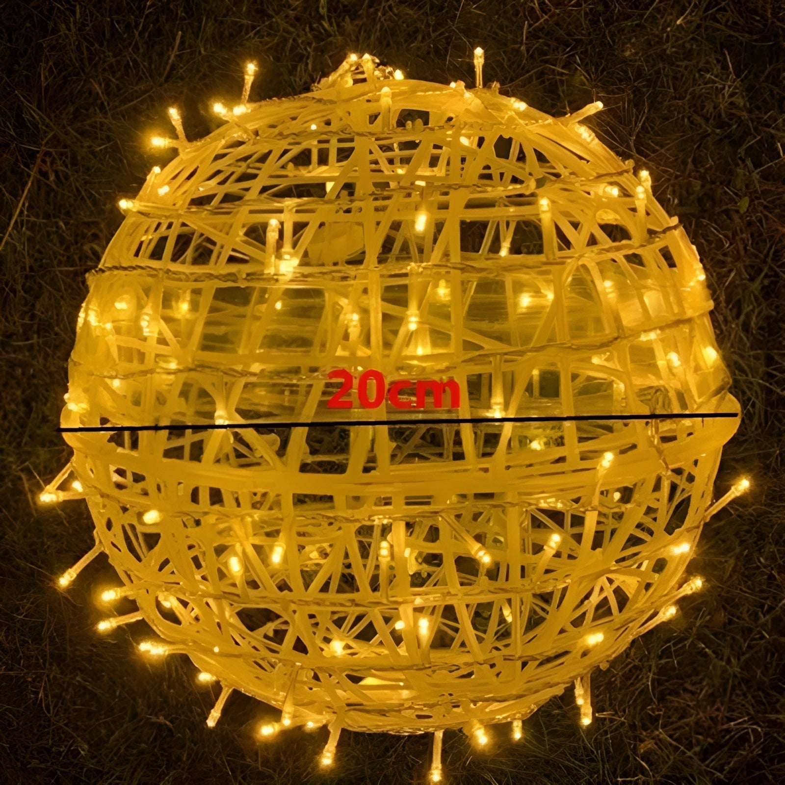 LumiSphere LED Kugellichterkette | 20 Kugeln Batteriebetrieben | Für Innen & Außen | Wetterfest & Dekorativ