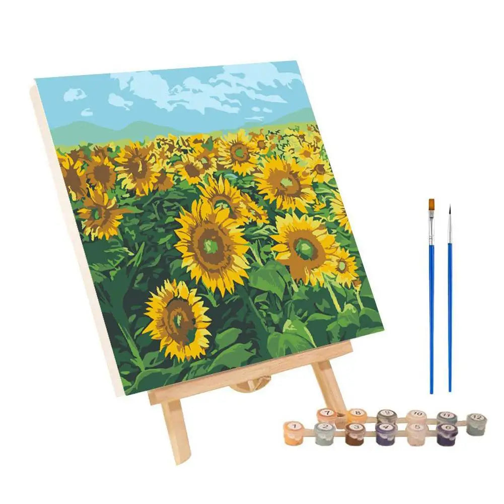 ColorVista | Malset Nach Zahlen | Entspannendes DIY-Kunstwerk | Mit Rahmen