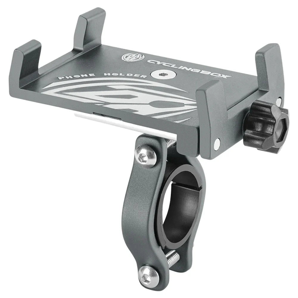 GripMaster 360 | Fahrrad-Handyhalterung | Stoßfest und Rotierbar | Aluminium
