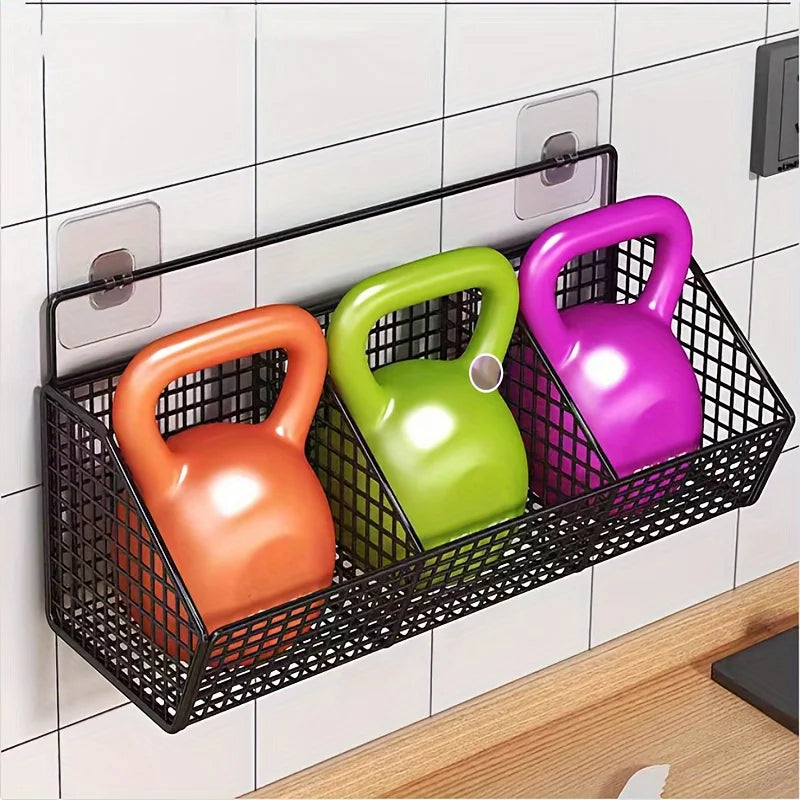 EcoBask | 3in1 Aufbewahrungskorb | Rostfrei & Pflegeleicht | Mit Klebepad