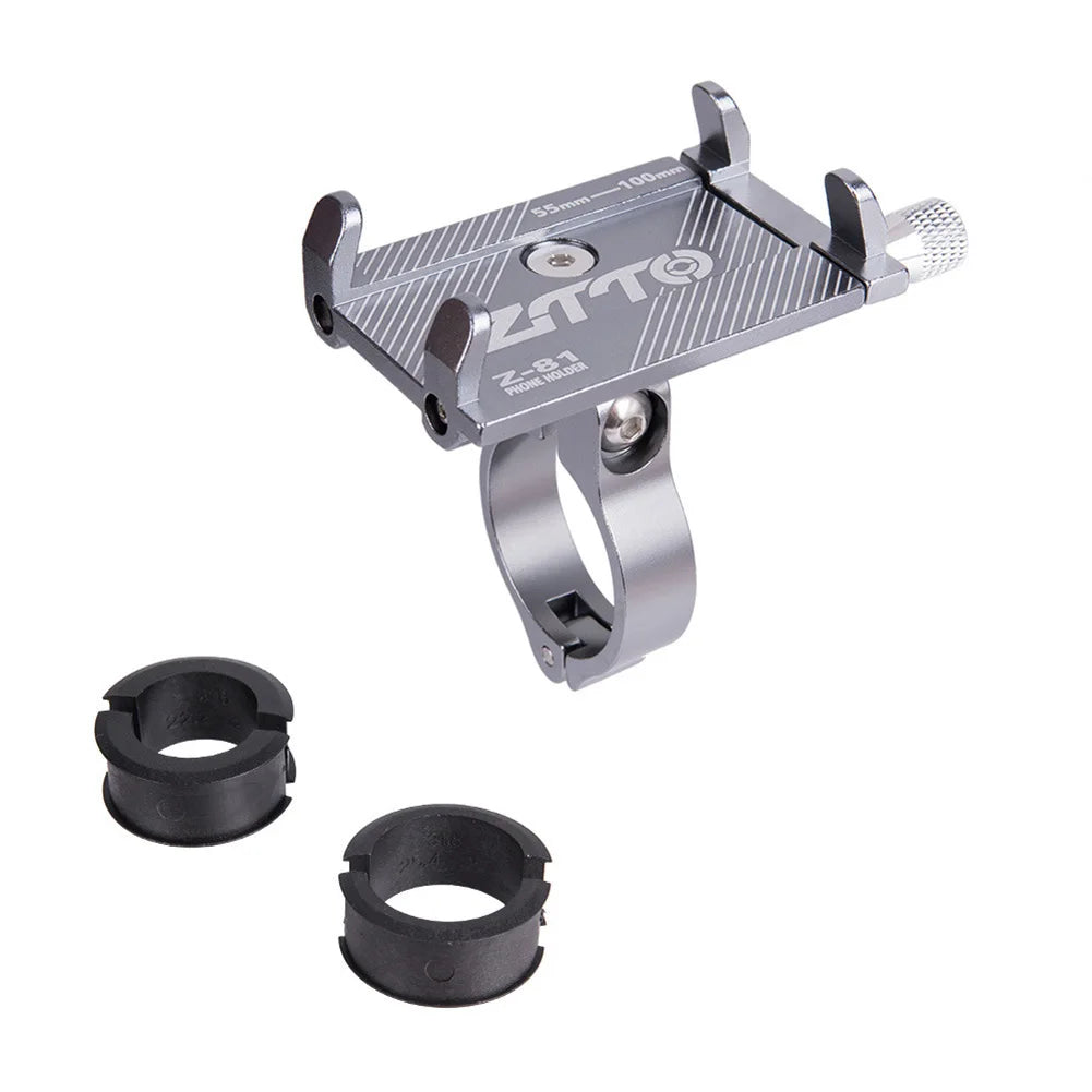 GripMaster 360 | Fahrrad-Handyhalterung | Stoßfest und Rotierbar | Aluminium