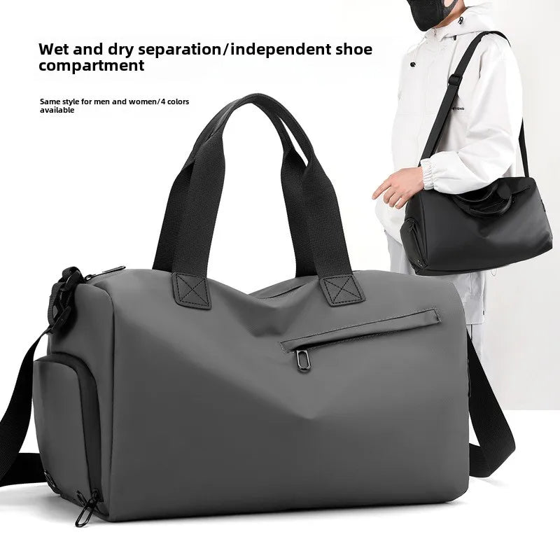TravelEase Reisetasche | Wasserabweisend | Nassfach | Großes Hauptfach