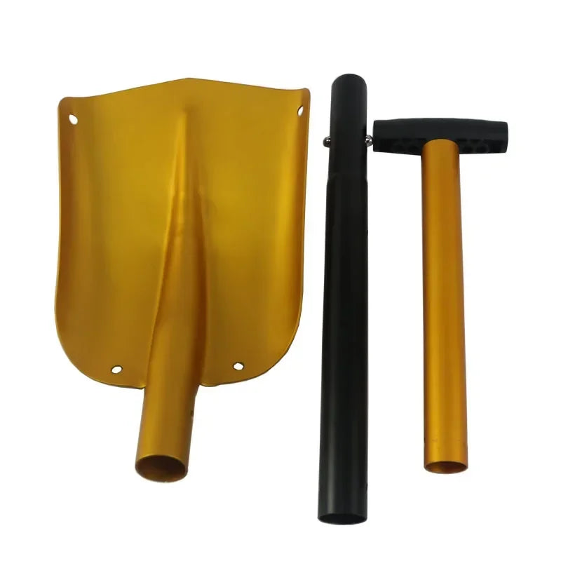 FrostoX SnowShovel | Teleskop & Leicht | Rostfreies Aluminium | Ideal für Auto & Outdoor