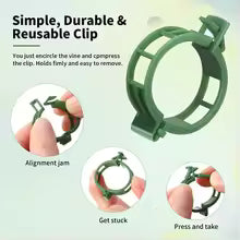 GrowClip | Pflanzenclips | Schnellverschluss für Empfindliche Pflanzen | Wiederverwendbar