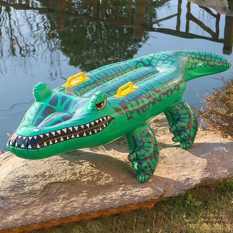 AquaBeast | Krokodil-Schwimmtier | Realistisches Design | Robustes PVC-Material