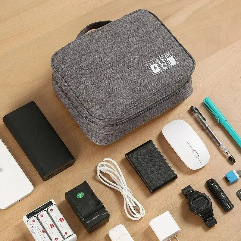 TascaFlex Organizer | Reise-Kabeltasche & Gadget-Case | Wasserabweisend & Vielseitig | Oxford-Gewebe