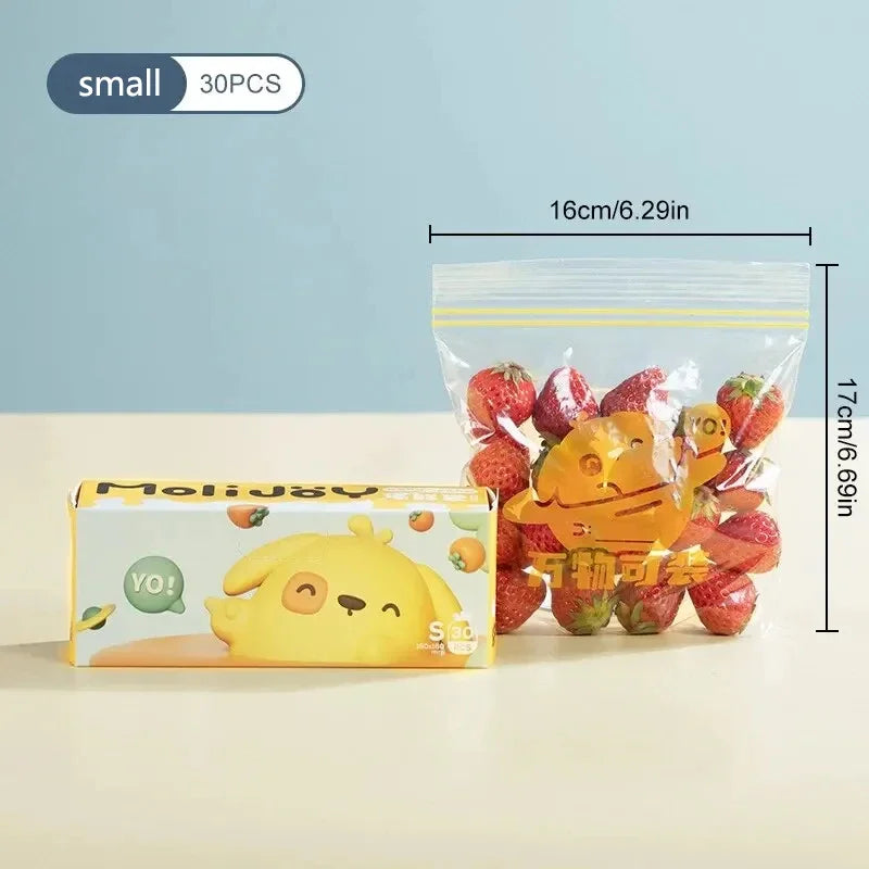 FreshGuard Zip Bags | Wiederverwendbar & Luftdicht | 3 Größen | Für Lebensmittel, Snacks & Aufbewahrung
