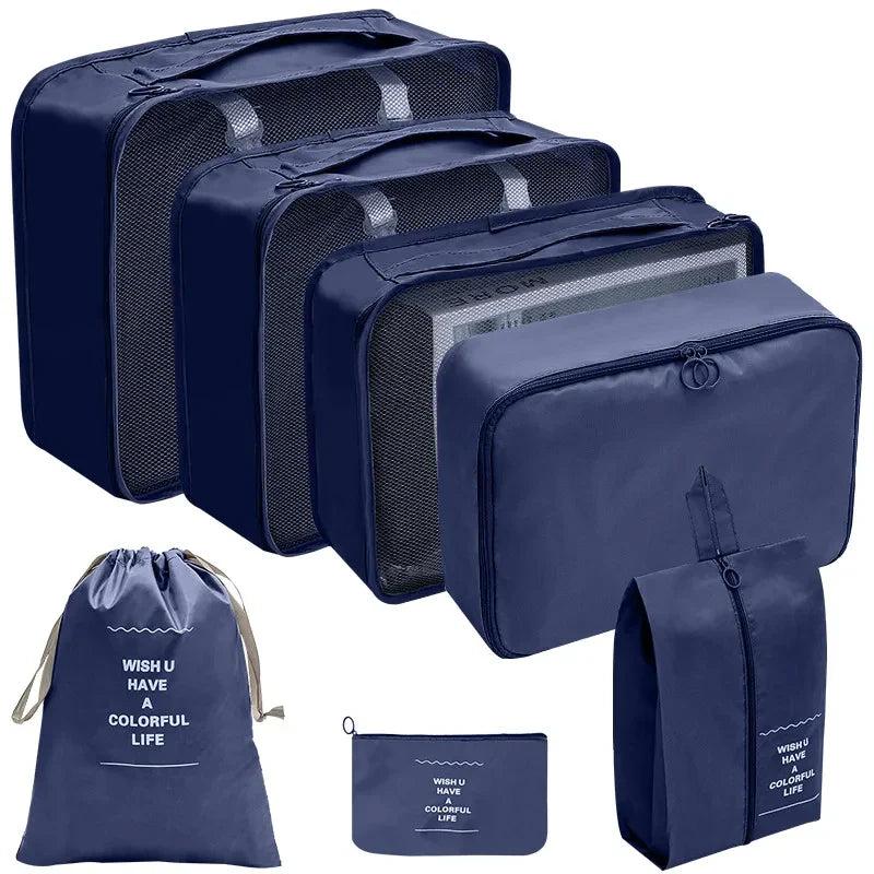 TravelPro Organizer Set | Platzsparend & Umweltfreundlich | 7-10 Teile für Perfekte Ordnung